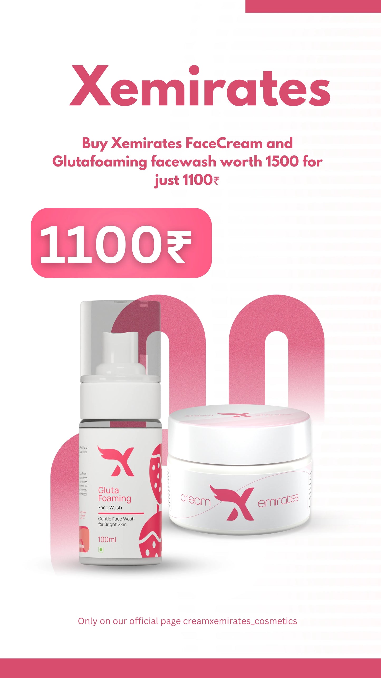 CreamXemirates + Gluta facewash