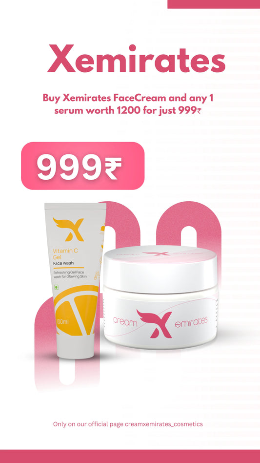 CreamXemirates + vitamin c facewash
